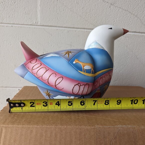 Kate Holmes Christmas Dove Figurine Sculpture Peace on Earth - Picture 11 of 11